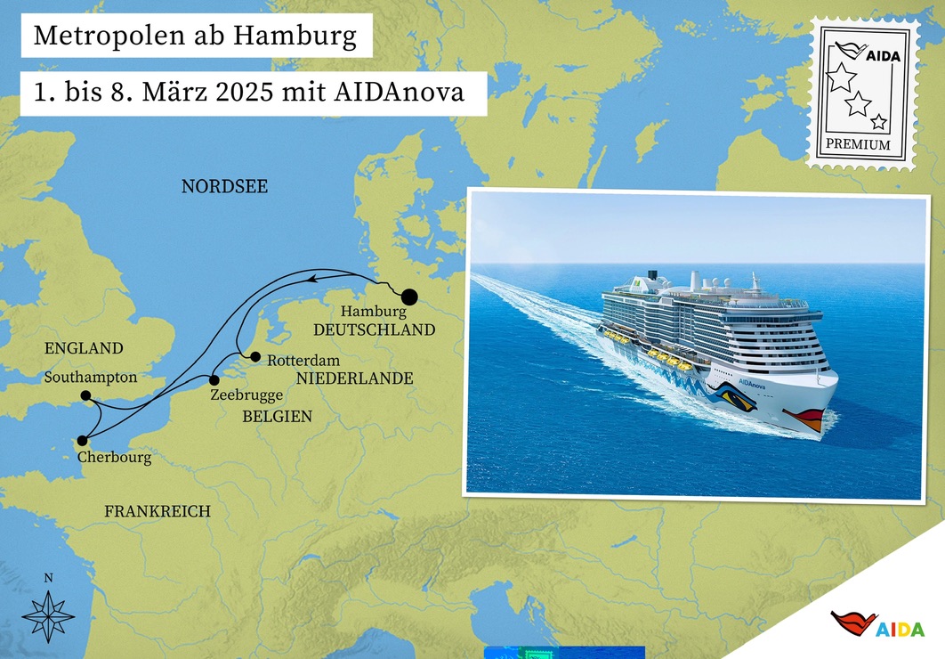 Metropolen Westeuropas – mit der AIDA auf Städtetour