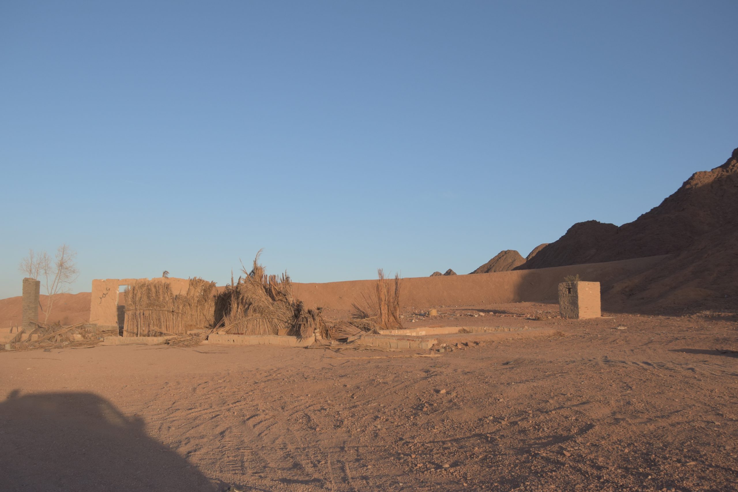 Ein Barbecue in der nächtlichen Wüste Ägyptens