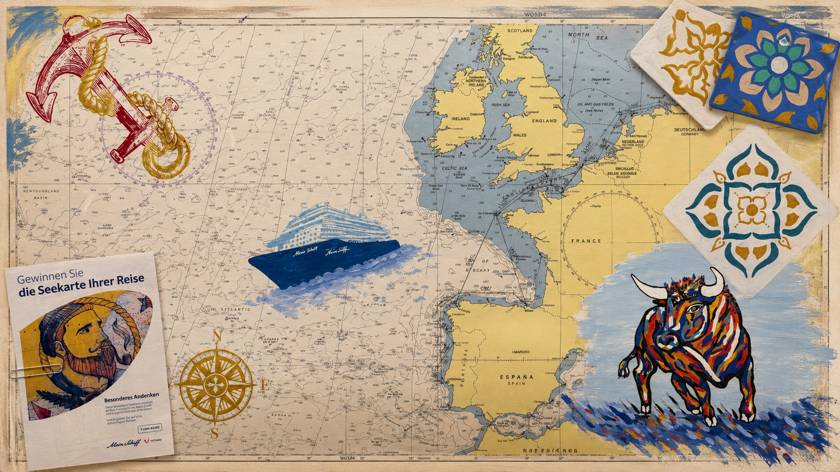 Schätze Westeuropas mit dem Schiff entdecken